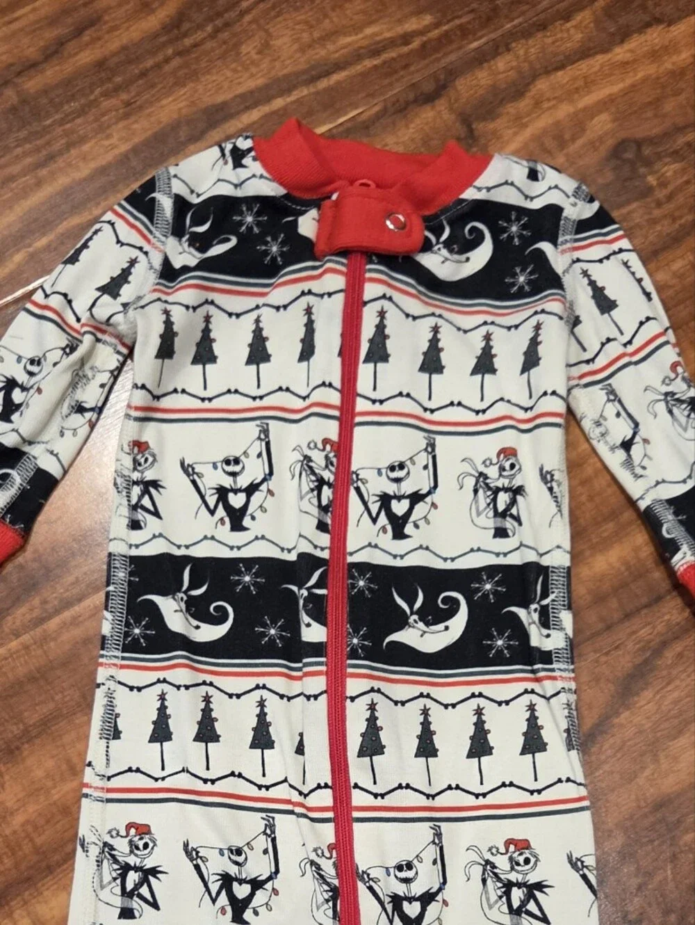 Hanna Andersson 3-6 Months Nightmare  Before Christmas One-piece Pj Romper